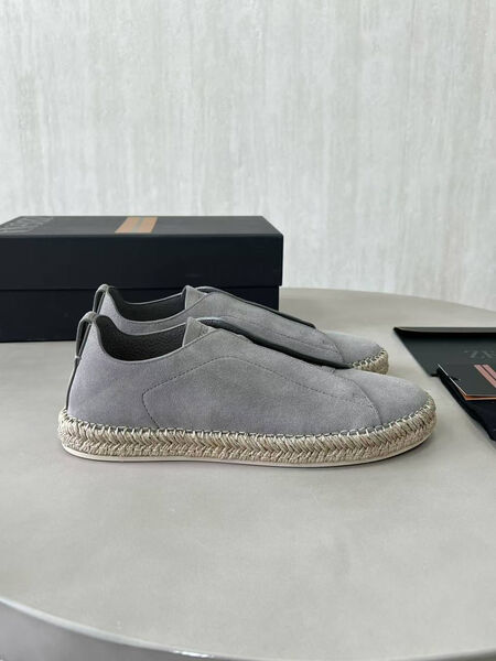 Мужские кеды Zegna мужской замша графитовый 185795-2