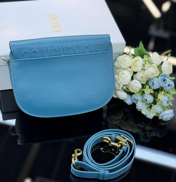 Сумка Christian Dior Bobby женский кожа бирюзовый 142001-2