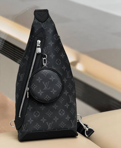 Мужская сумка слинг Louis Vuitton мужской канва черный 115814