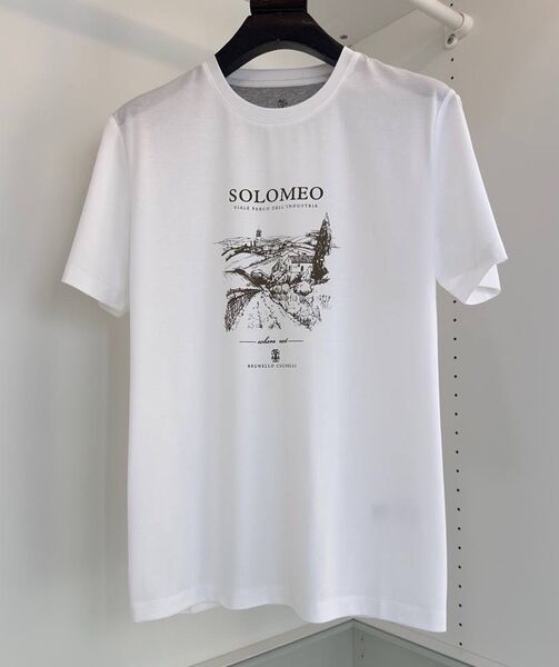 Мужская футболка Brunello Cucinelli мужской белый 178309