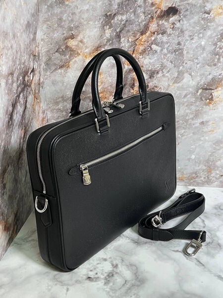 Мужской портфель Louis Vuitton мужской кожа черный 120985-3