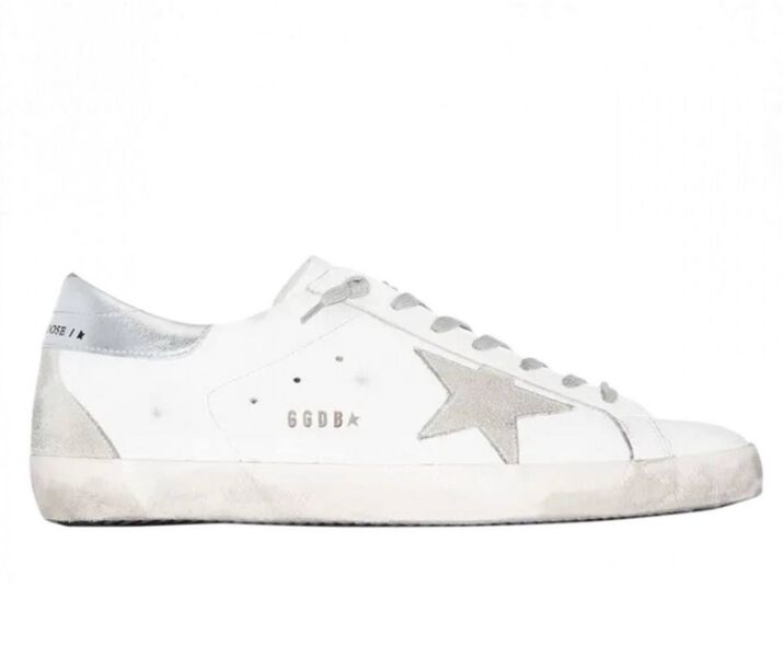 Кеды Golden Goose женский кожа белый 197192