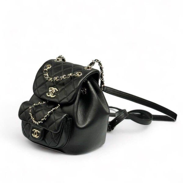 Рюкзак Chanel женский кожа черный 149780-2