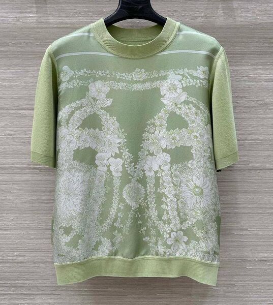 Футболка Hermès женский болотный 189410
