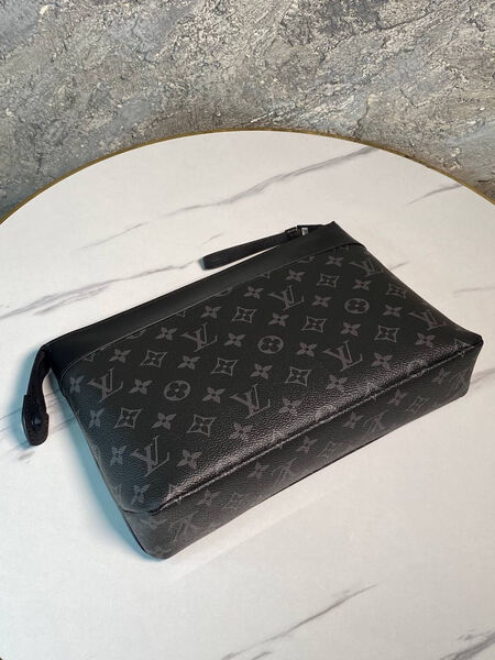 Мужской клатч Louis Vuitton мужской кожа черный 173553-4