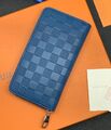 Портмоне Louis Vuitton мужской кожа синий 61902-1