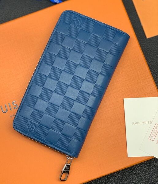 Портмоне Louis Vuitton мужской кожа синий 61902