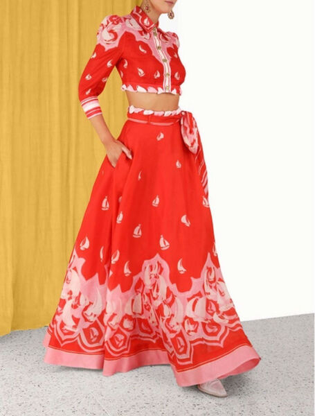 Костюм Zimmermann женский бордовый 116869-2