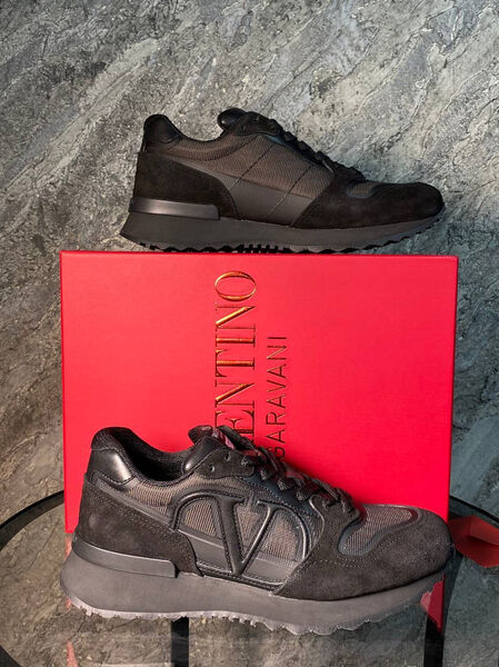 Мужские кроссовки Valentino мужской текстиль черный 131279-8