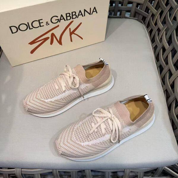 Мужские кроссовки Dolce & Gabbana мужской текстиль бежевый 194870-2