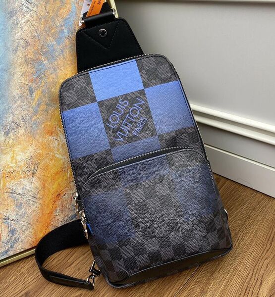 Мужская сумка слинг Louis Vuitton Avenue мужской канва синий 76589