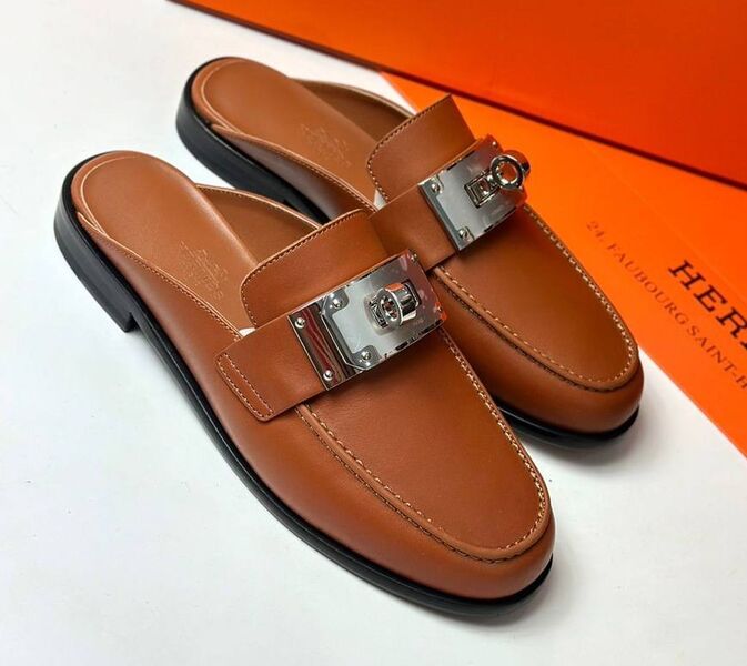 Сабо Hermès женский кожа 149021