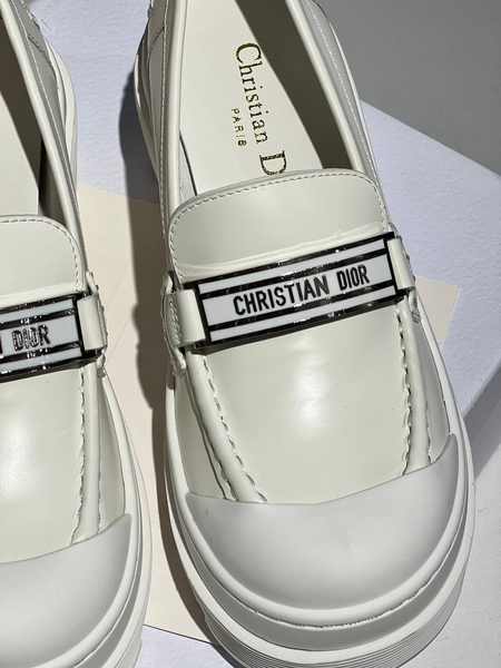 Дерби Christian Dior женский кожа белый 16285-2