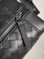 Мужская сумка мессенджер Bottega Veneta мужской кожа черный 170724-8