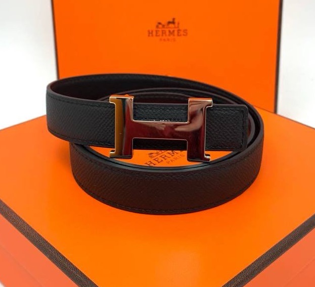 Женский ремень Hermès женский кожа черный 138998