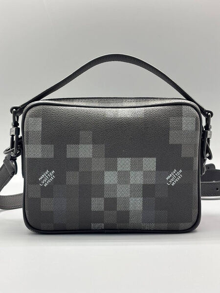 Мужская сумка мессенджер Louis Vuitton мужской кожа графитовый 200785-2