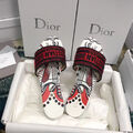Шлепки Christian Dior женский кожа бордовый 88266-3