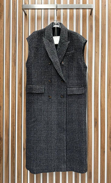 Жилет Brunello Cucinelli женский графитовый 138128-4