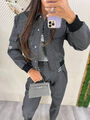 Костюм Fendi женский графитовый 201324-2