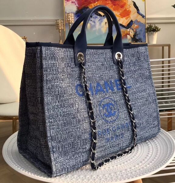 Сумка Chanel Shopping женский синий 73918