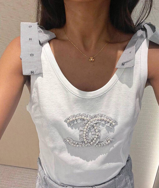 Майка Chanel женский белый 144938