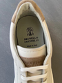 Мужские кеды Brunello Cucinelli мужской кожа белый 45992-10