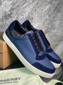 Мужские кеды Burberry мужской кожа синий 145692-2
