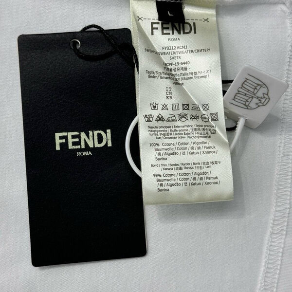 Мужская футболка Fendi мужской белый 181425-4