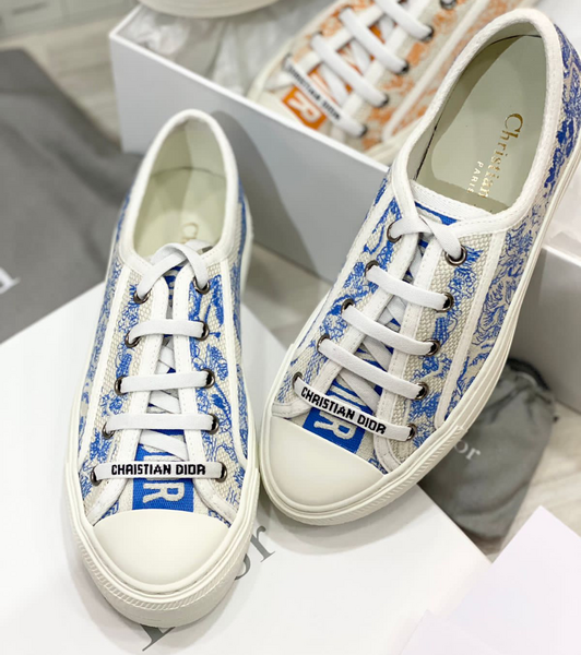 Кеды Christian Dior женский текстиль синий 24542