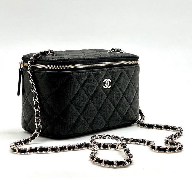 Сумка Chanel женский кожа черный 73412