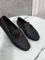 Мужские мокасины Hermès мужской кожа черный 185739-5