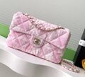 Сумка Chanel женский текстиль розовый 192438-1