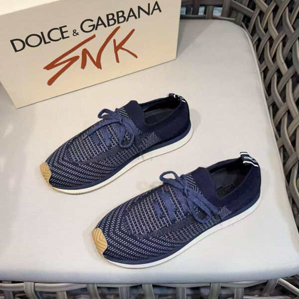 Мужские кроссовки Dolce & Gabbana мужской текстиль синий 194891-3