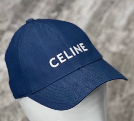 Кепка Celine женский текстиль синий 112314
