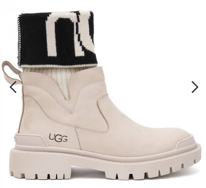 Угги Ugg женский замша белый 132514