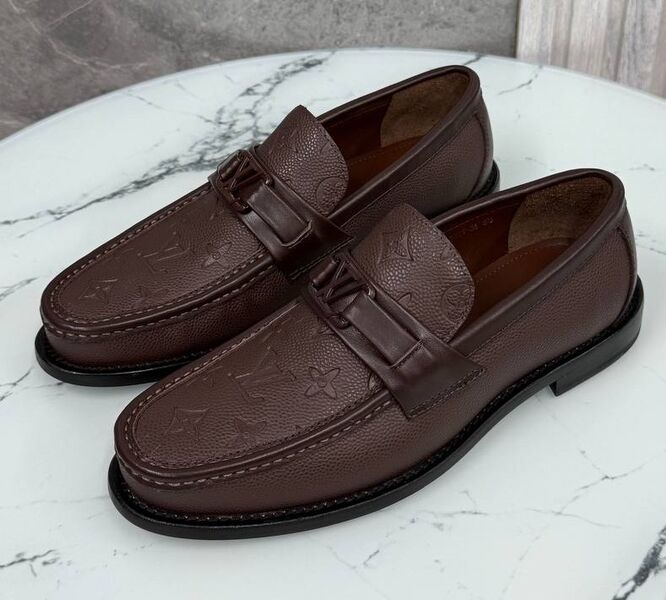 Мужские лоферы Louis Vuitton мужской кожа 185753