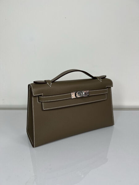 Сумка Hermèskelly 20 Pochette женский кожа 138063-2