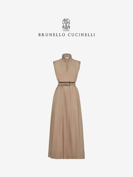 Платье Brunello Cucinelli женский бежевый 150703-4