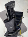 Сапоги Saint Laurent женский кожа черный 129573-1
