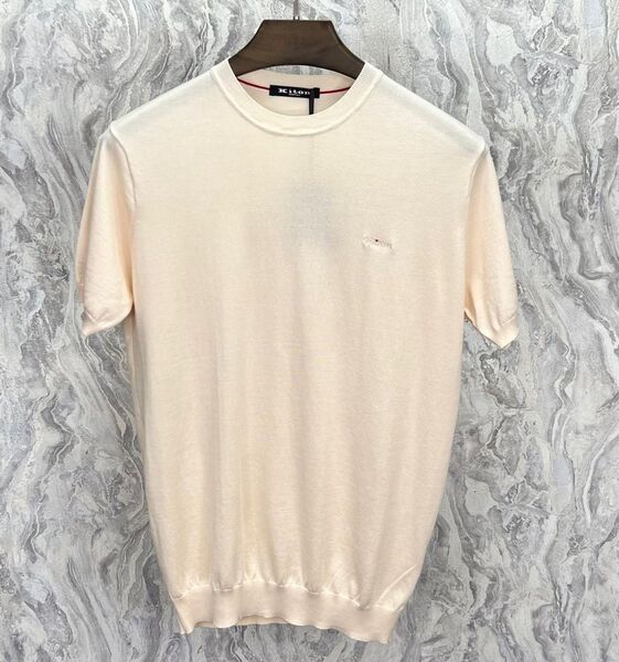 Мужская футболка Kiton мужской бежевый 112449