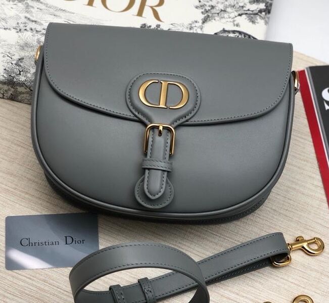 Сумка Christian Dior средняя женский кожа графитовый 74274