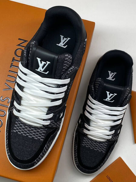 Мужские кроссовки Louis Vuitton мужской текстиль графитовый 171160-5