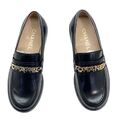 Лоферы Chanel женский кожа черный 39904-3