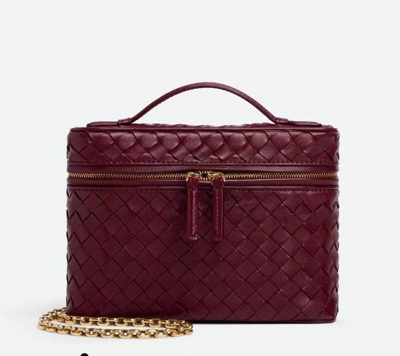 Сумка Bottega Veneta женский кожа бордовый 201451