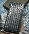 Кошелек Bottega Veneta мужской кожа синий 61855