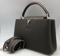 Сумка Louis Vuitton Capucines женский кожа графитовый 76627-1