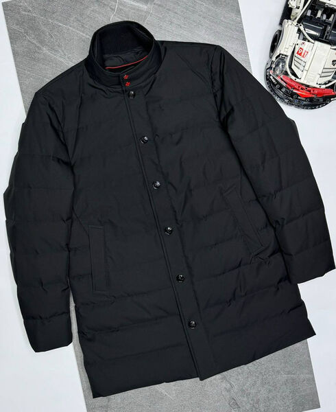 Мужской пуховик Kiton мужской черный 165388-2
