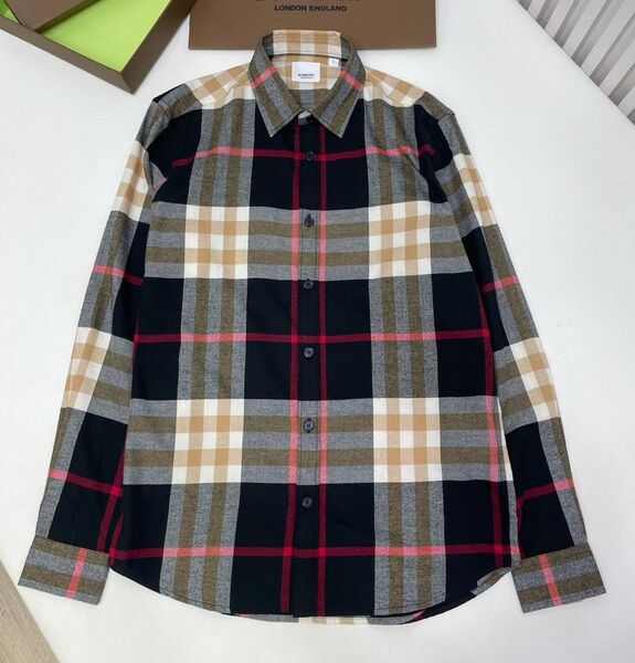 Мужская рубашка Burberry мужской черный 135251