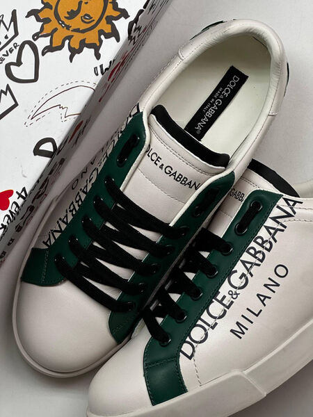 Мужские кеды Dolce&Gabbana мужской кожа белый 131250-3