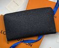 Мужской кошелек Louis Vuitton мужской кожа,канва черный,серебристый 173926